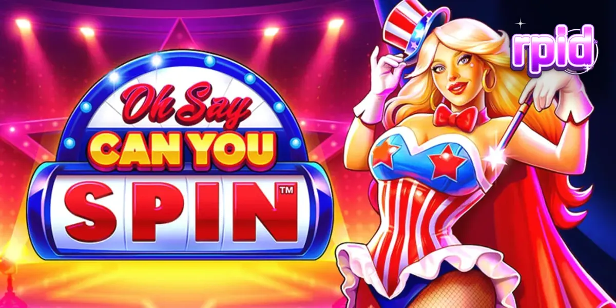 Tampilan visual slot Oh Say Can You Spin dengan tema patriotik
